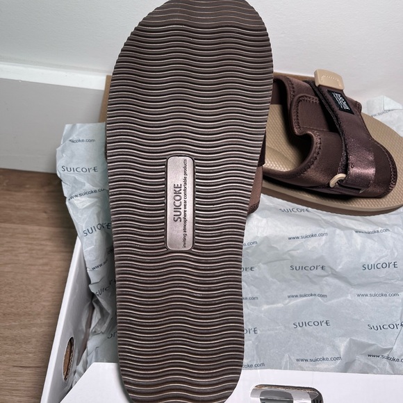 NWT Suicoke Brown x Beige OG-082 Padri Slide Sandals